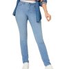 Damen Paddocks Slim Fit | Paddocks Jeans Pat Mit Hohem Bund In Hellblau