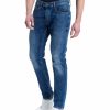 Herren Cross Tapered | Cross Jeans Tapered Fit Jeans Dark Blue Waschung