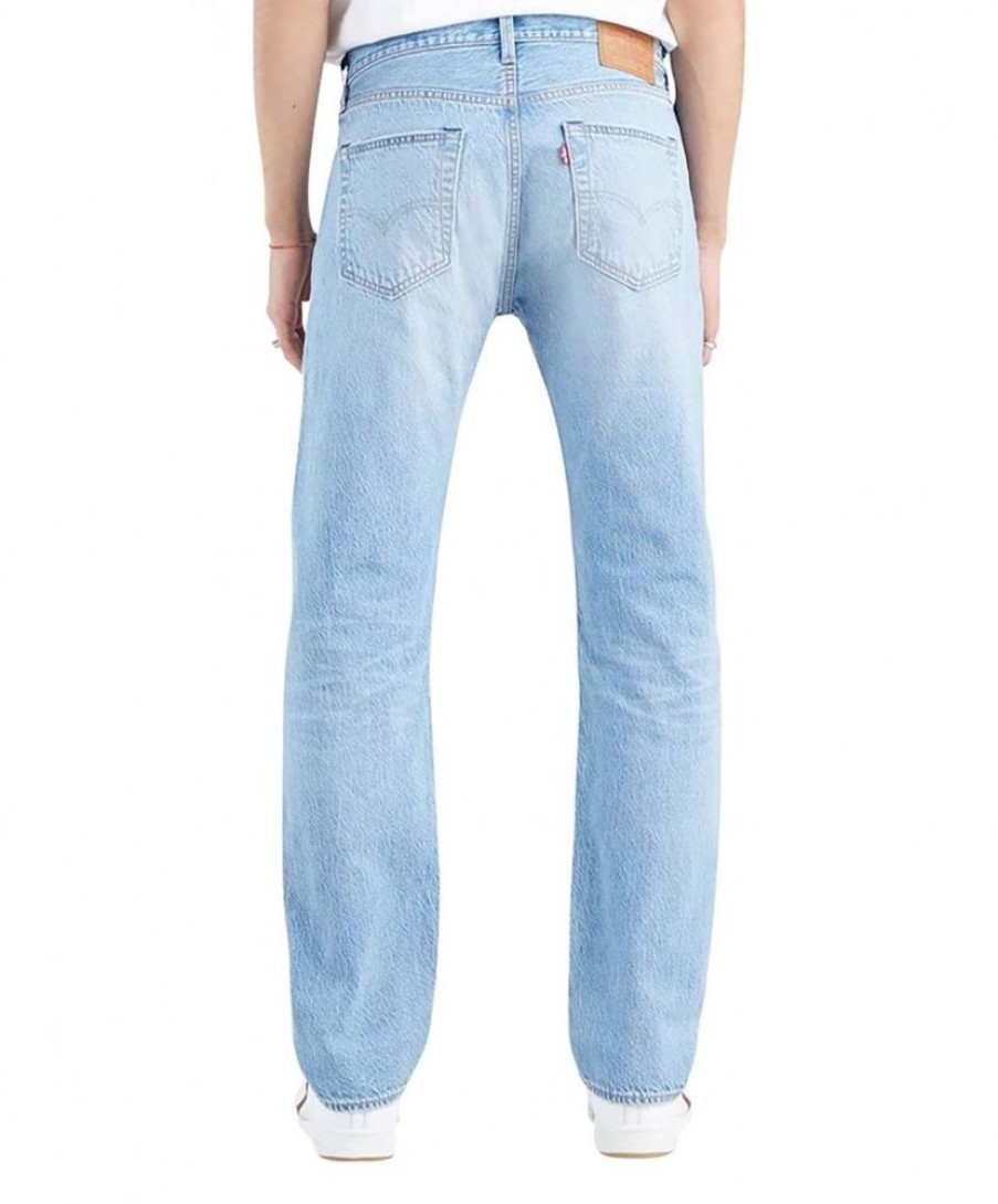 Herren Levis Straight Leg | Levi'S Jeans Straight 501 In Hellblauer Canyon Kings