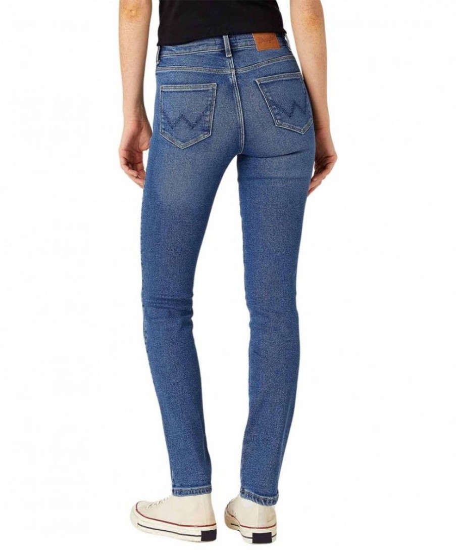 Damen Wrangler Slim Fit | Wrangler Body Bespoke Slim Fit Jeans In Mittelblau