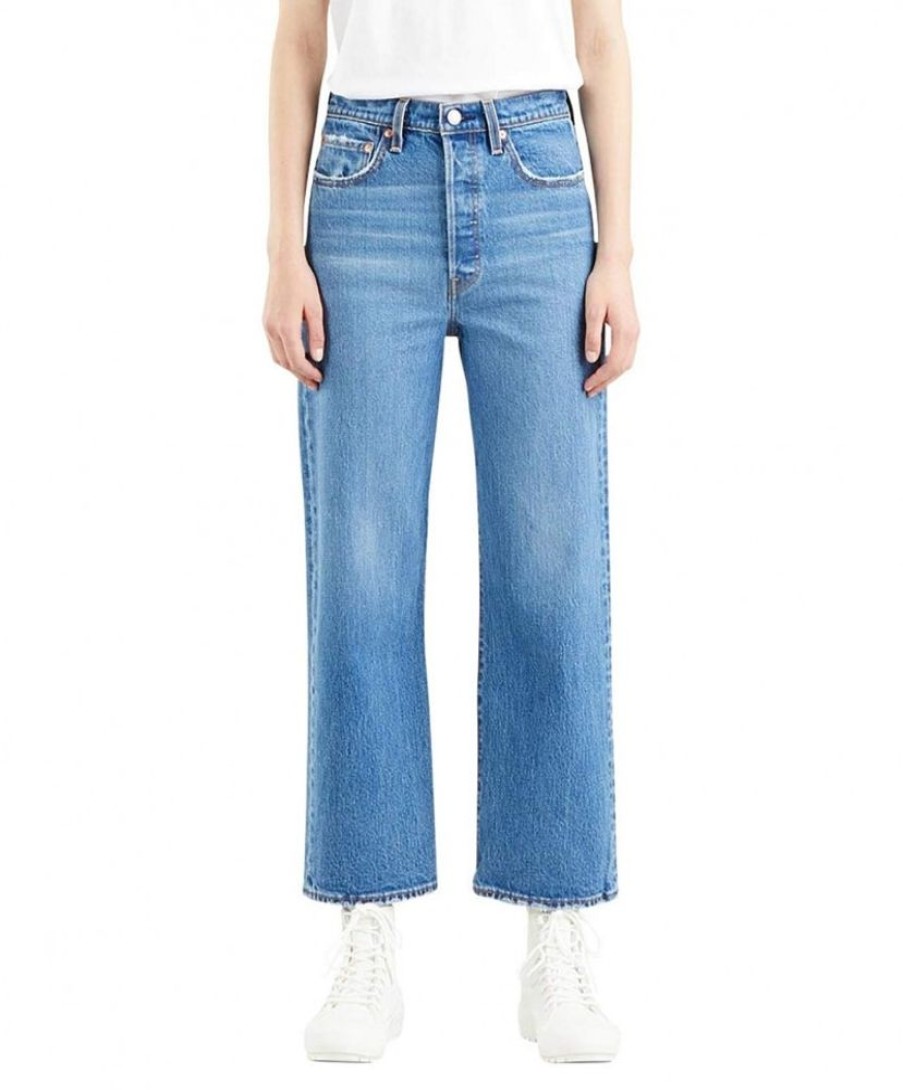 Damen Levis Slim Fit | Levi'S Jeans Straight Ankle Ribcage In Hellem Jive Together