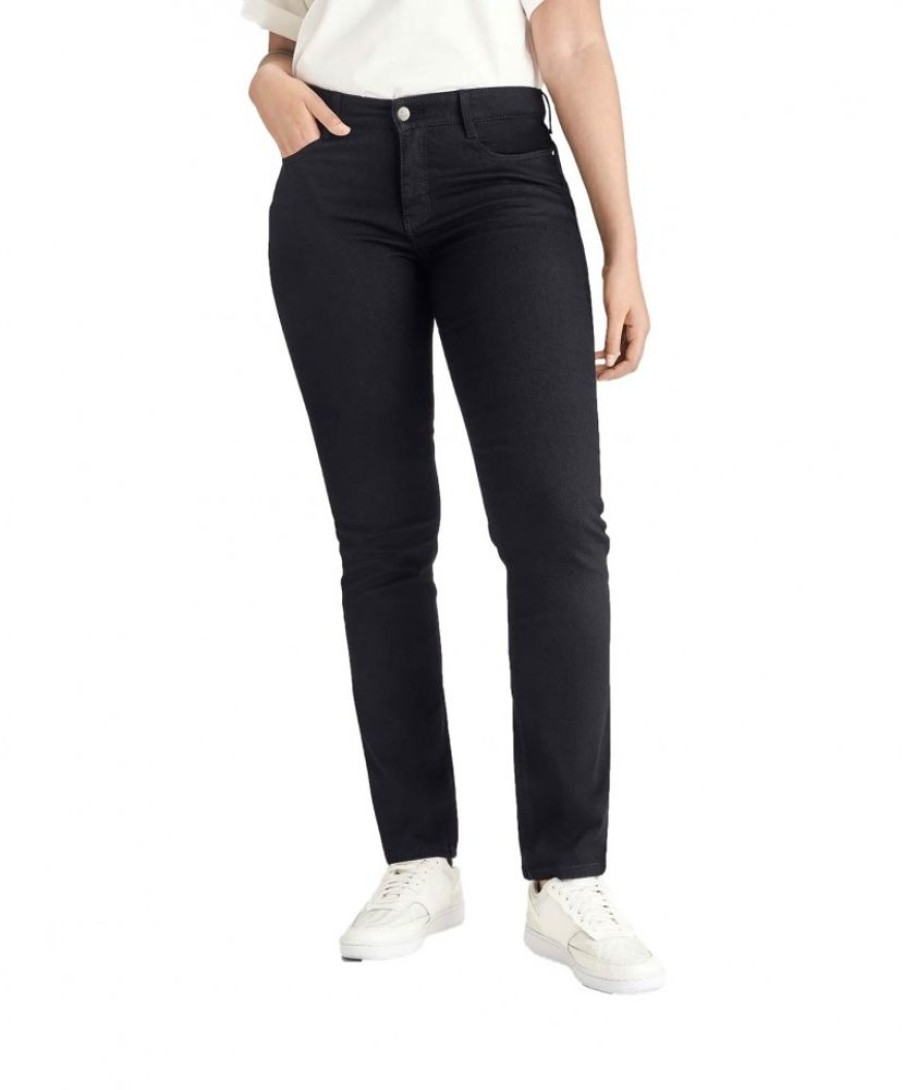 Damen MAC Regular | Mac Dream Jeans Straight Fit In Schwarzem Black Black