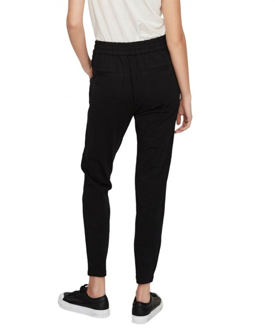 Damen Vero Moda Stoffhosen | Vero Moda Jogger Pants Eva Mit Bundfalten In Schwarz | Jeans-Meile.De