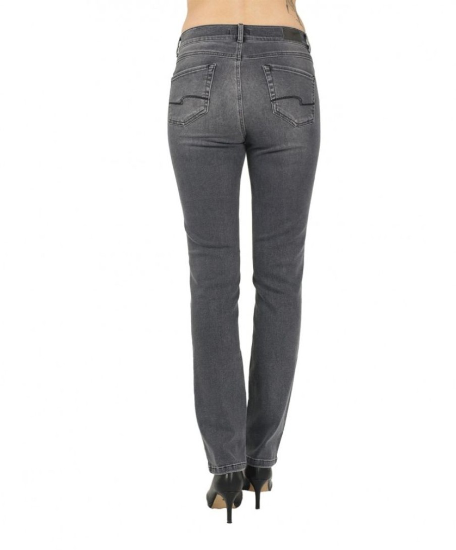 Damen Angels Straight Leg | Angels Jeans Straight Fit Cici In Grauem Grey Used