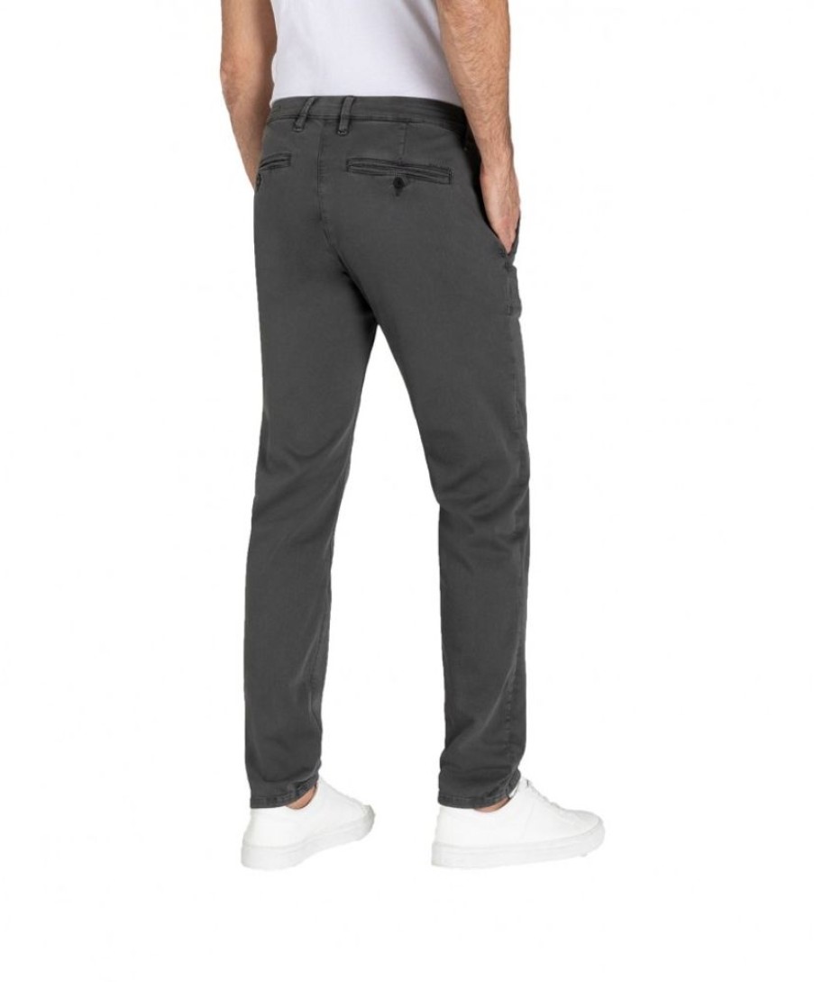 Herren MAC Chinohosen | Mac Drivers Pants Mit Modern Fit In Grau Ton