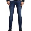 Herren Jack & Jones Skinny Fit | Jack & Jones Jeans Skinny Fit Liam Dunklem Used-Look