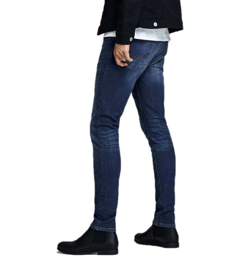 Herren Jack & Jones Skinny Fit | Jack & Jones Jeans Skinny Fit Liam Dunklem Used-Look