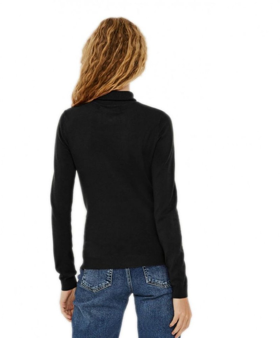 Damen Vero Moda Pullover | Vero Moda Damen Pullover Mit Rollkragen Glory In Schwarz