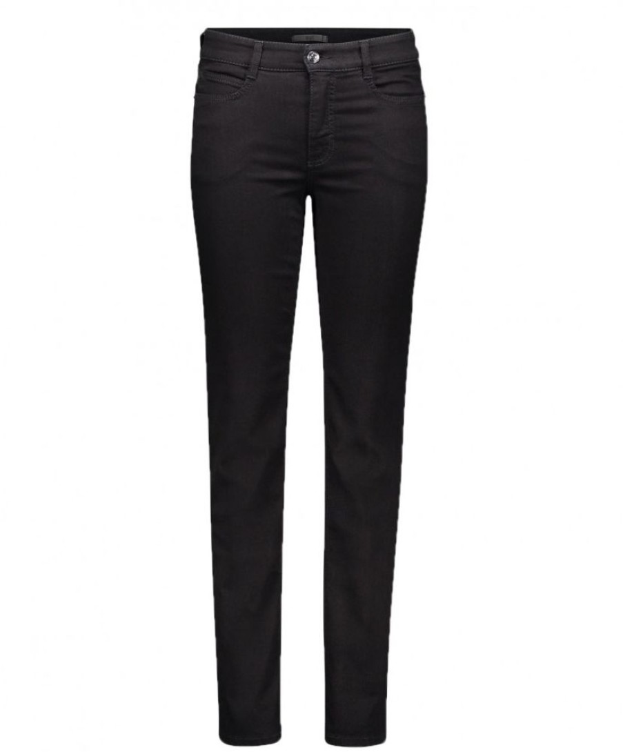 Damen MAC Slim Fit | Mac Angela Jeans Slim Fit In Schwarzem Black-Black