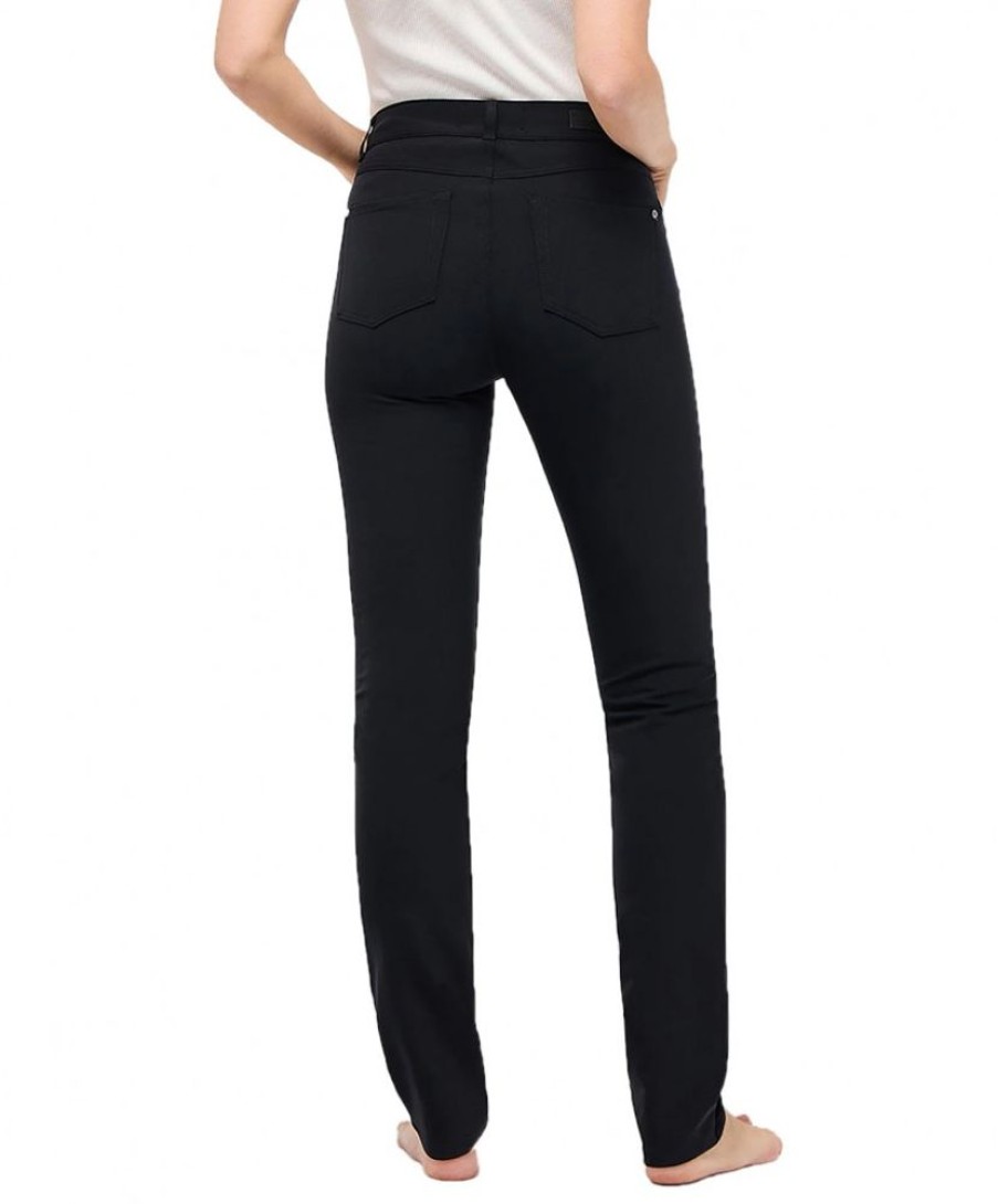 Damen Angels Straight Leg | Angels Cici Hose Im Business Style In Schwarz