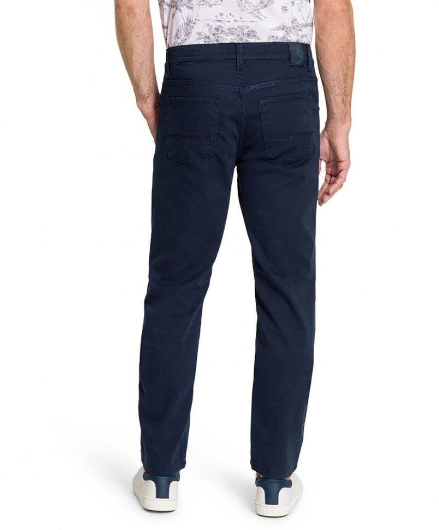 Herren Pioneer Stoffhosen | Pioneer Herren-Hose Rando 1674 Aus Bio-Baumwolle In Navy | Jeans-Meile.De