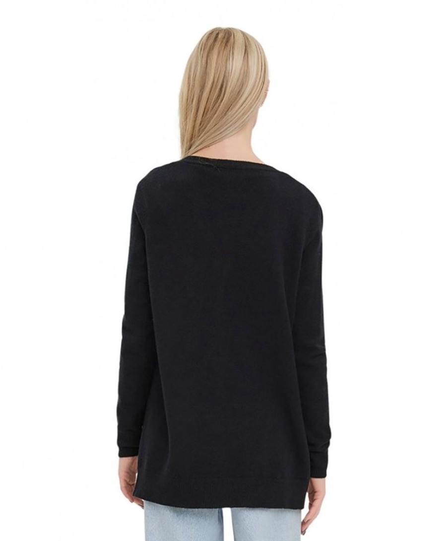 Damen Vero Moda Jacken | Vero Moda Cardigan Lillie Mit V-Auschnitt In Schwarz