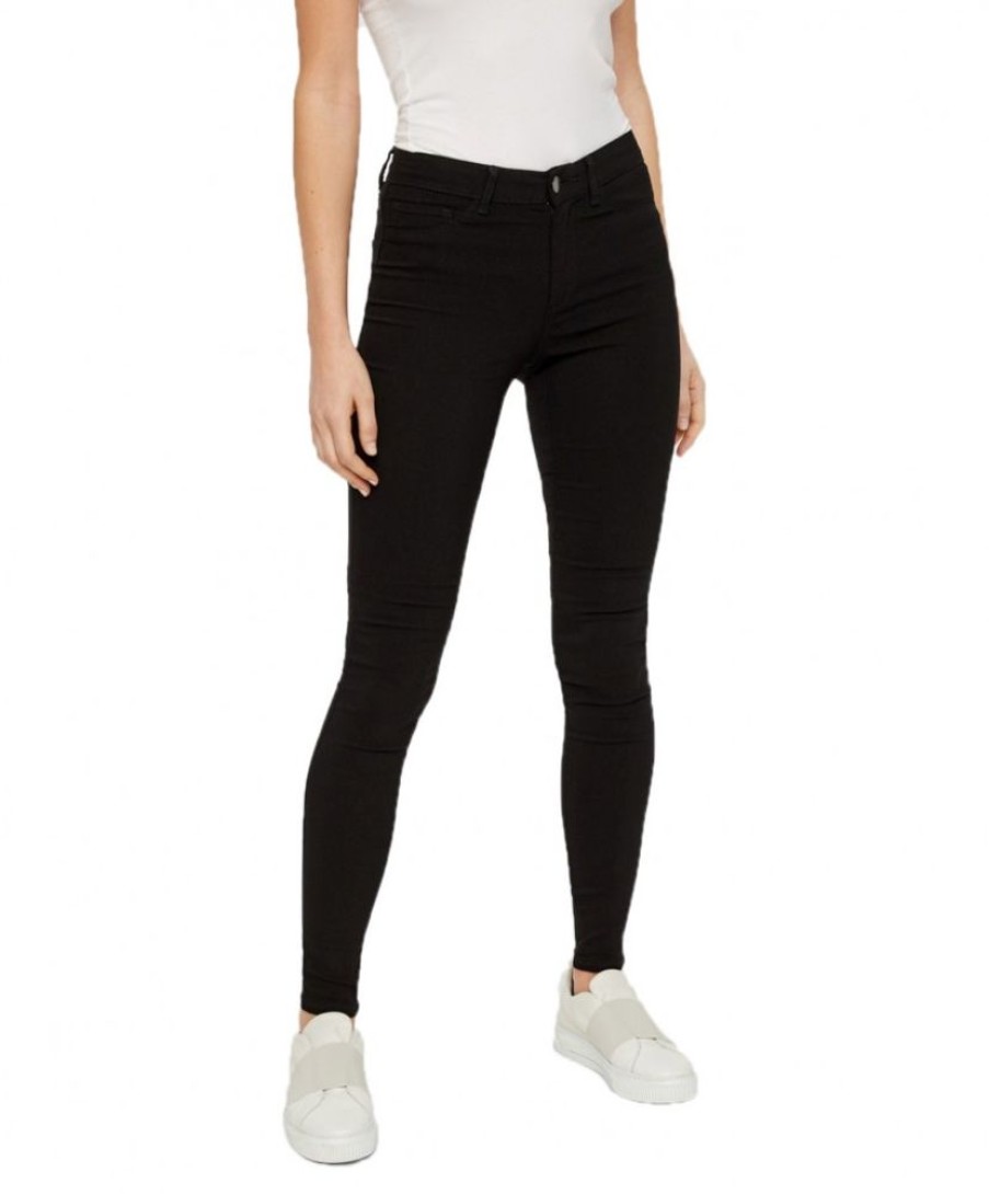 Damen Pieces Skinny | Pieces Skinny Fit Jeggings In Schwarz