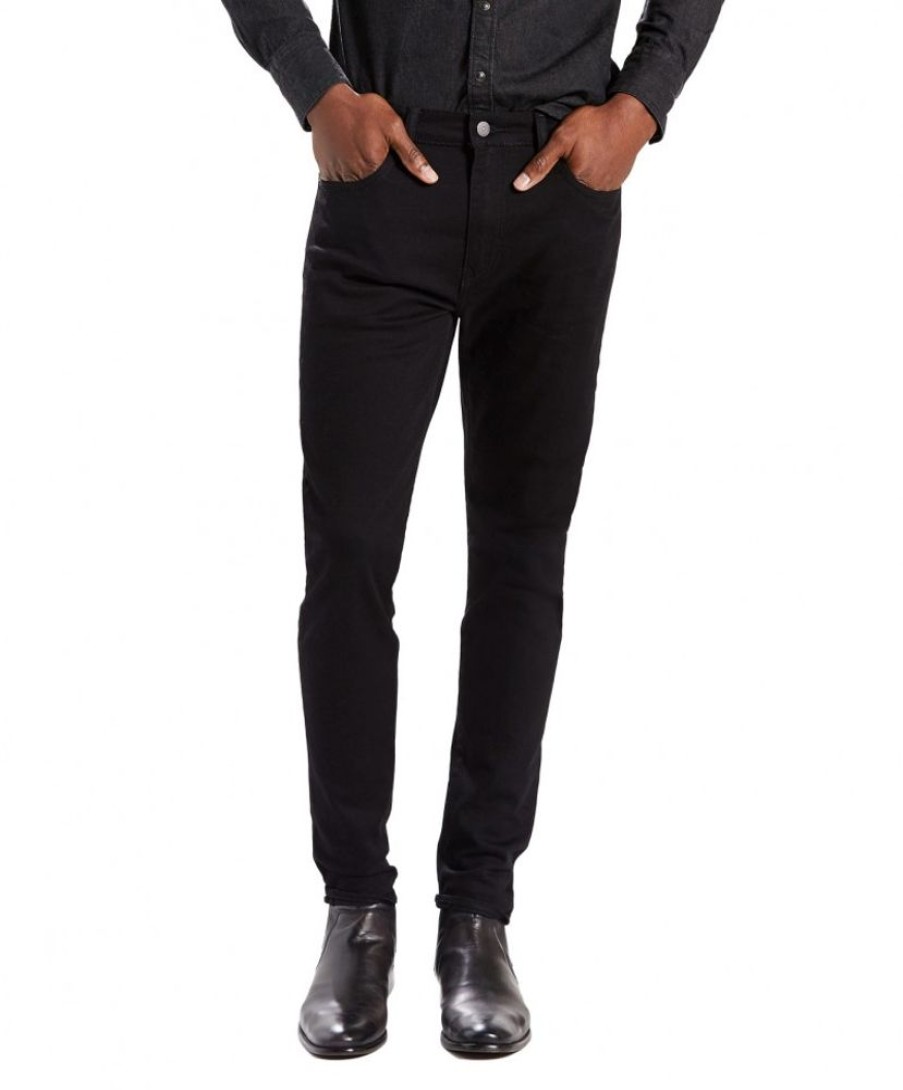 Herren Levis Tapered | Levi'S 512 Jeans Slim Tapered In Schwarzem Nightshine