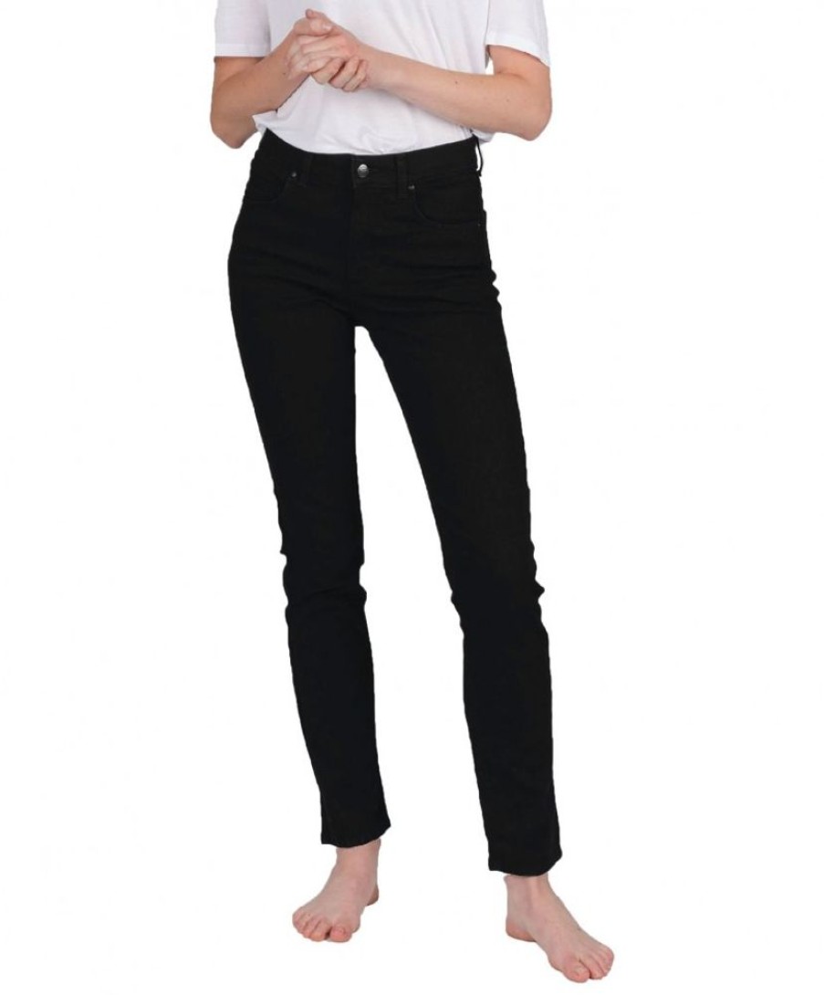 Damen Angels Straight Leg | Angels Cici Jeans Straight In Jet Black