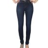 Damen Angels Straight Leg | Angels Jeans Straight Fit Cici In Dunkelblauem Used-Look