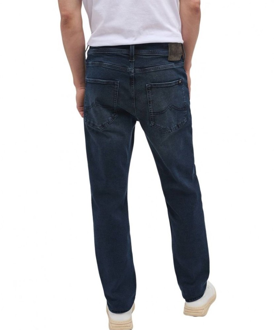 Herren Mustang Slim Fit | Mustang Orlando Slim Jeans In Dunkelblauer Waschung