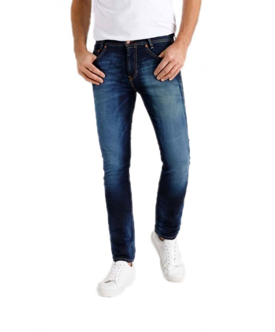 Herren MAC Regular Fit | Mac Jog‘N Jeans Aus Sweat Denim In Blauem Dark Authentic