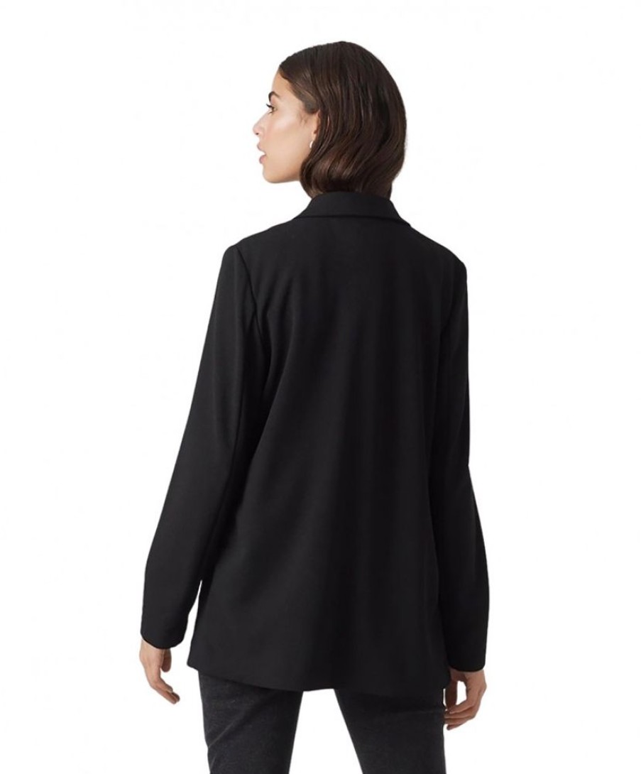 Damen Vero Moda Jacken | Vero Moda Blazer Livia Extra Lang In Schwarz