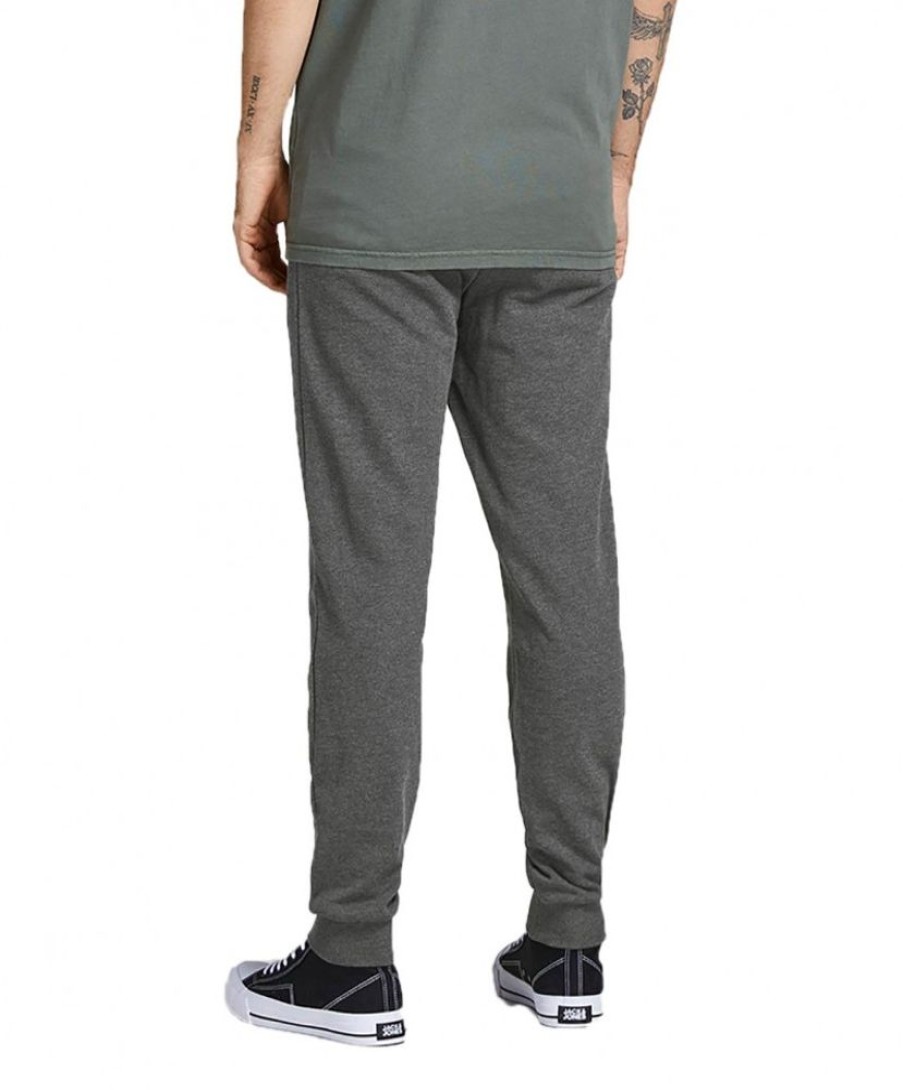 Herren Jack & Jones Jogginghosen | Jack & Jones Jogginghose Gordon Aus Dunkelgrauer Baumwolle