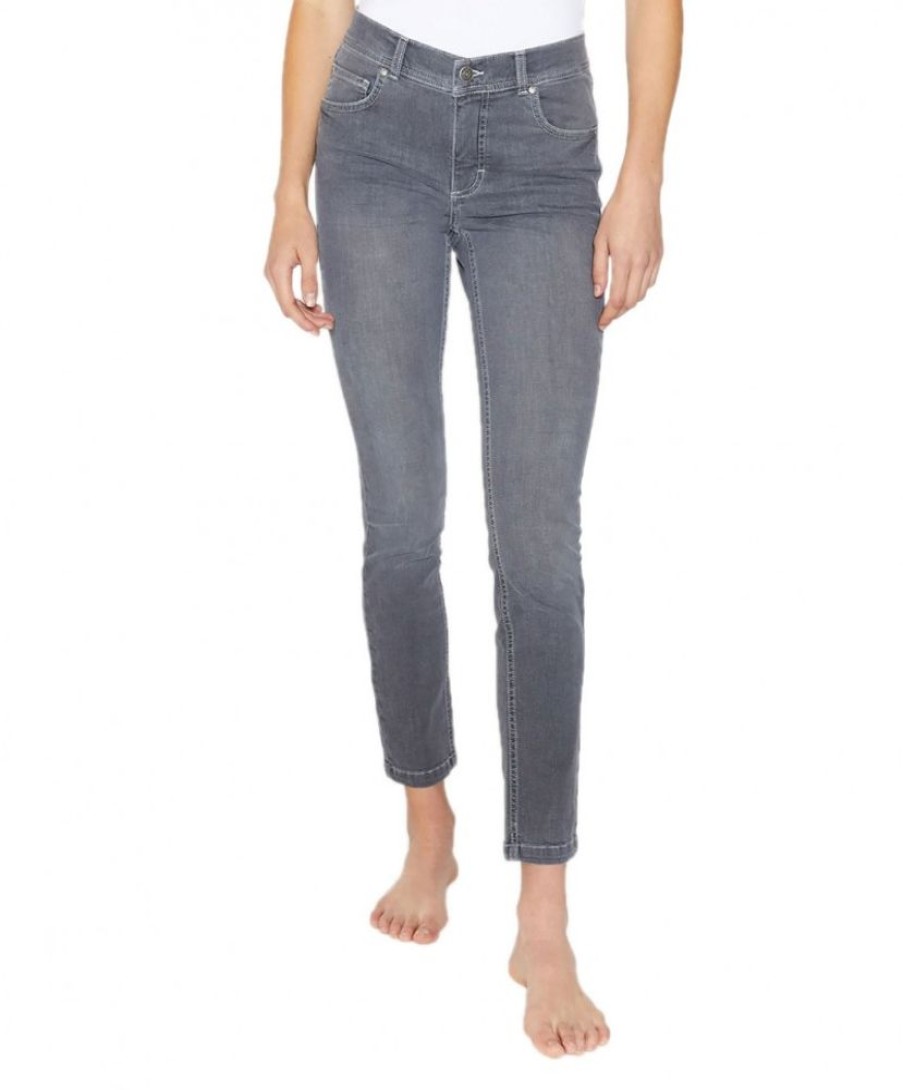 Damen Angels Skinny | Angels Jeans Skinny Fit Mit Grauer Used-Optik