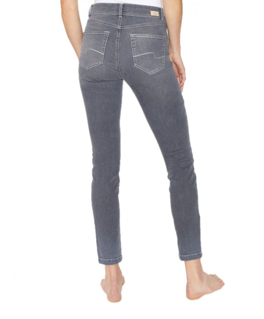 Damen Angels Skinny | Angels Jeans Skinny Fit Mit Grauer Used-Optik