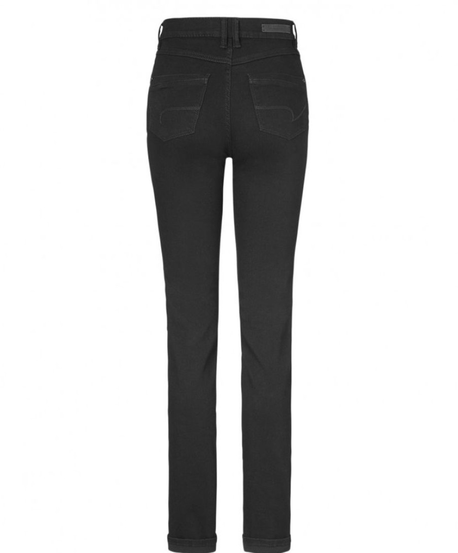 Damen Paddocks Slim Fit | Paddock'S Schwarze Jeans Pat In Schmaler Form