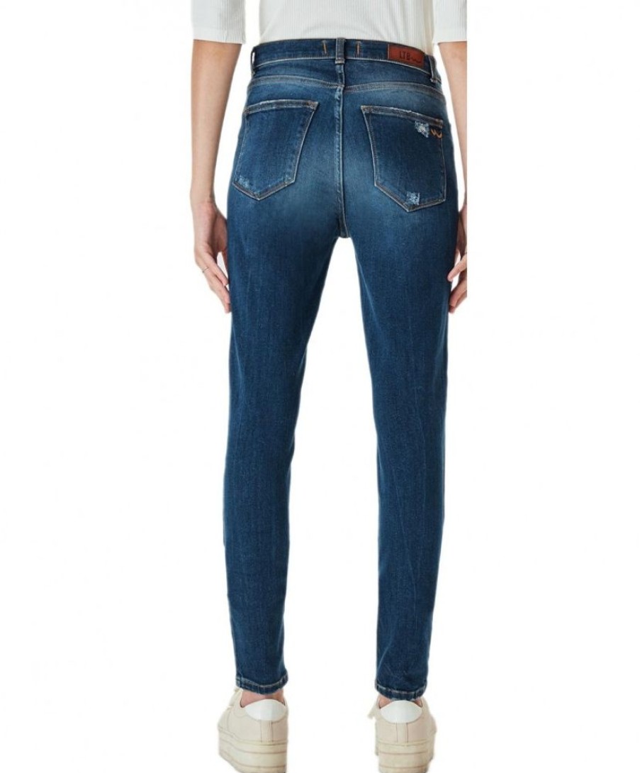 Damen LTB Skinny | Ltb Jeans Skinny Fit Amy In Blauem Destroyed Look