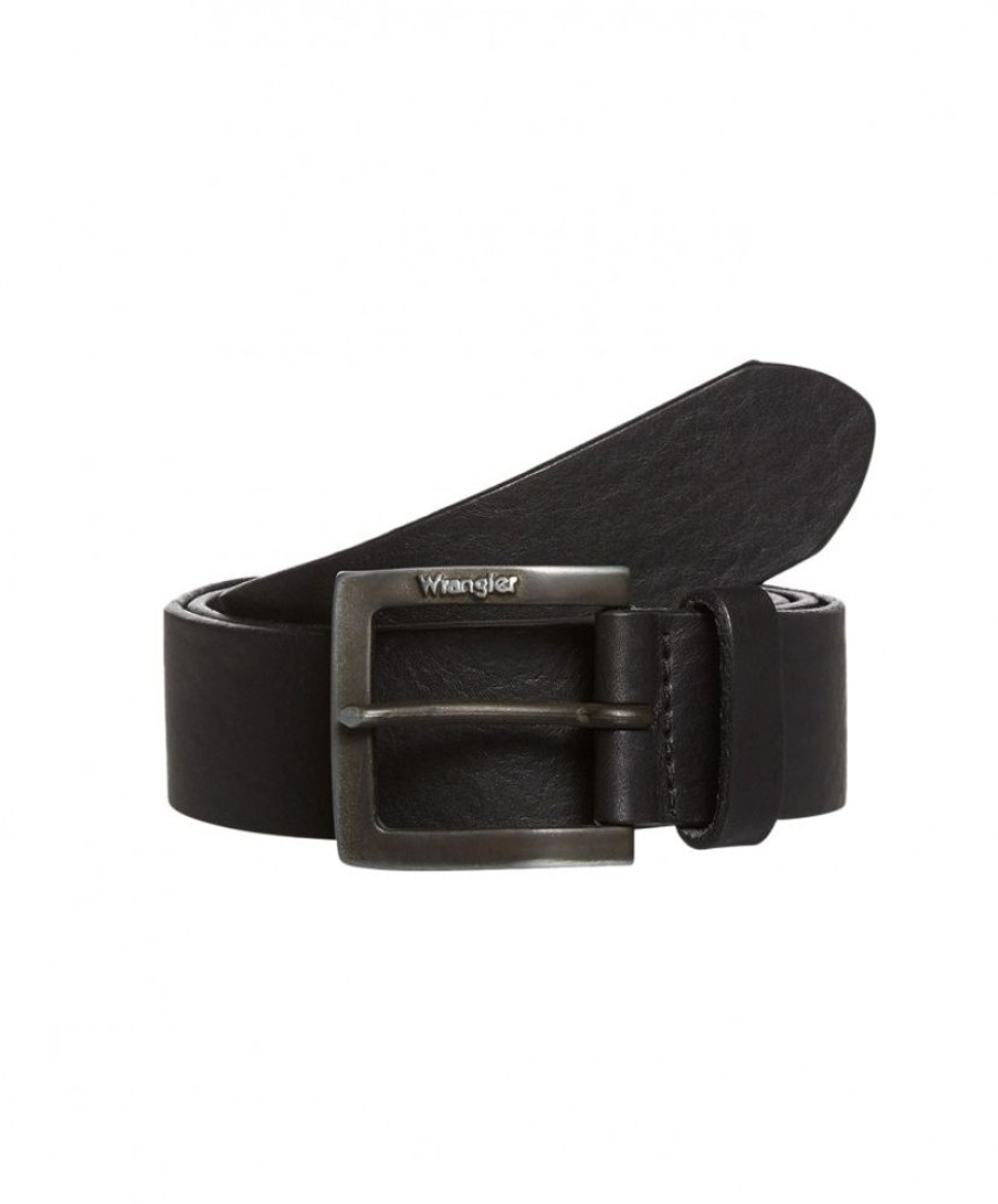 Herren Wrangler Gurtel | Wrangler Gurtel Kabelbuckle Belt In Black