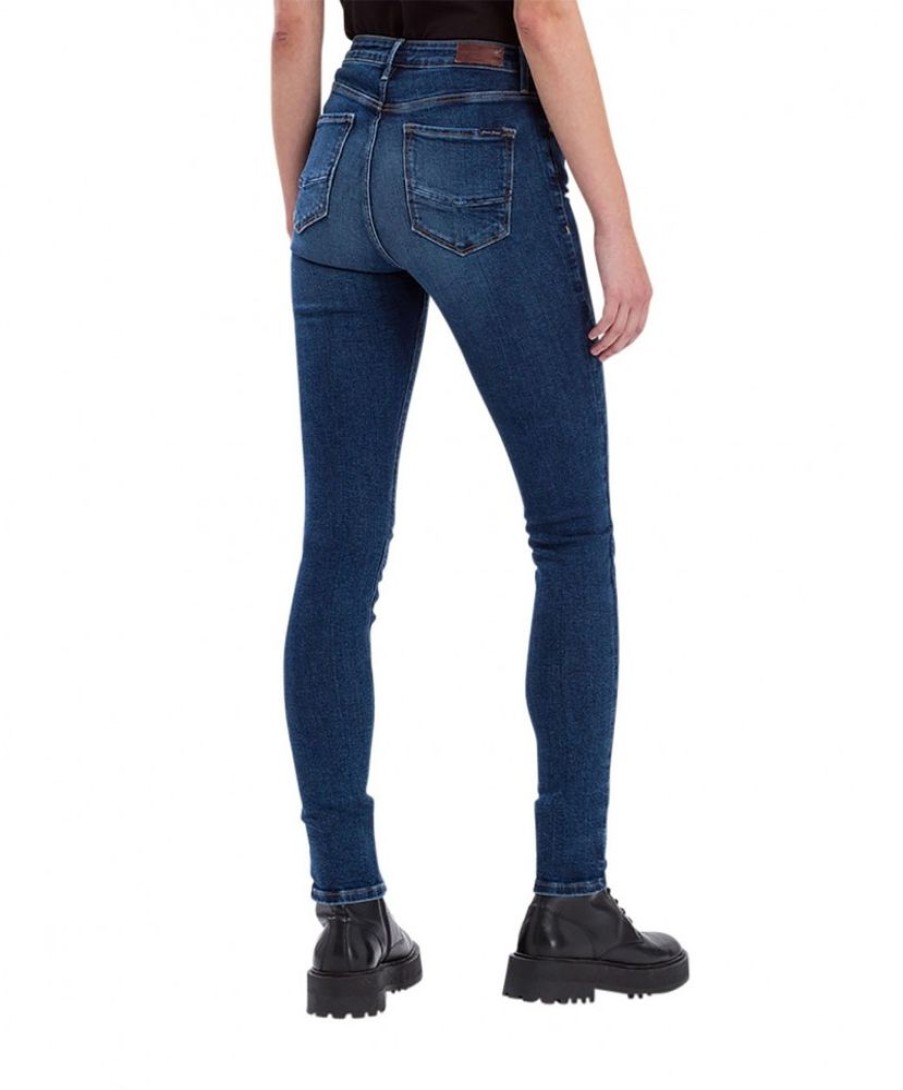 Damen Cross Skinny | Cross Damen-Jeans Skinny Fit Alan In Dunklem Ocean Blue