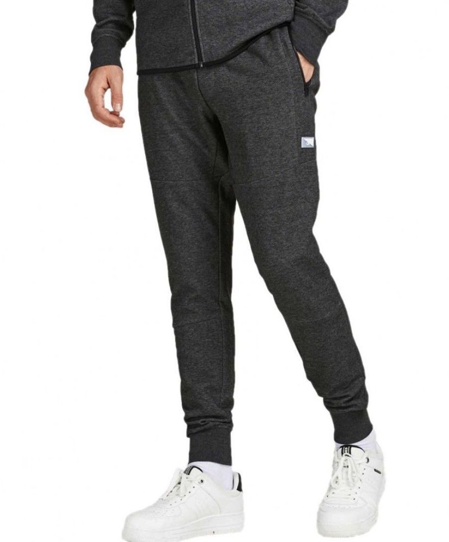 Herren Jack & Jones Jogginghosen | Jack & Jones Slim Fit Jogginghose Will In Dunkelgrau