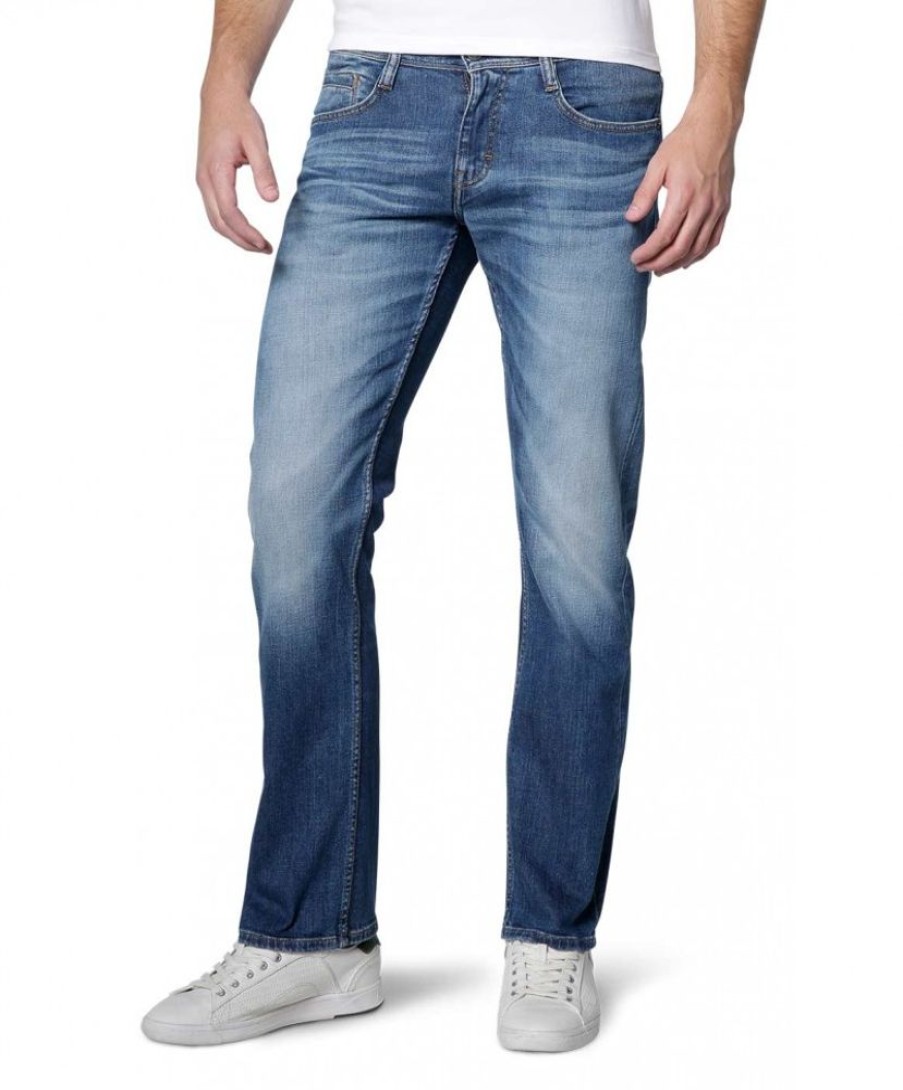 Herren Mustang Straight Leg | Mustang Oregon Straight Jeans In Light Scratched Used