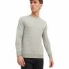 Herren Jack & Jones Pullover | Jack & Jones Pullover Atlas Mit Rundhals In Hellgrau