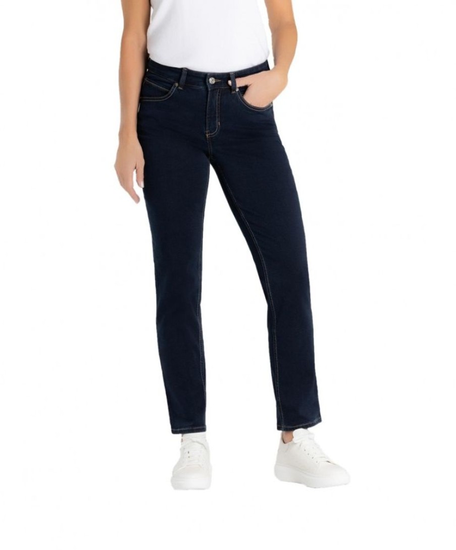 Damen MAC Regular | Mac Melanie Jeans Straight Leg In Dark Rinsewash