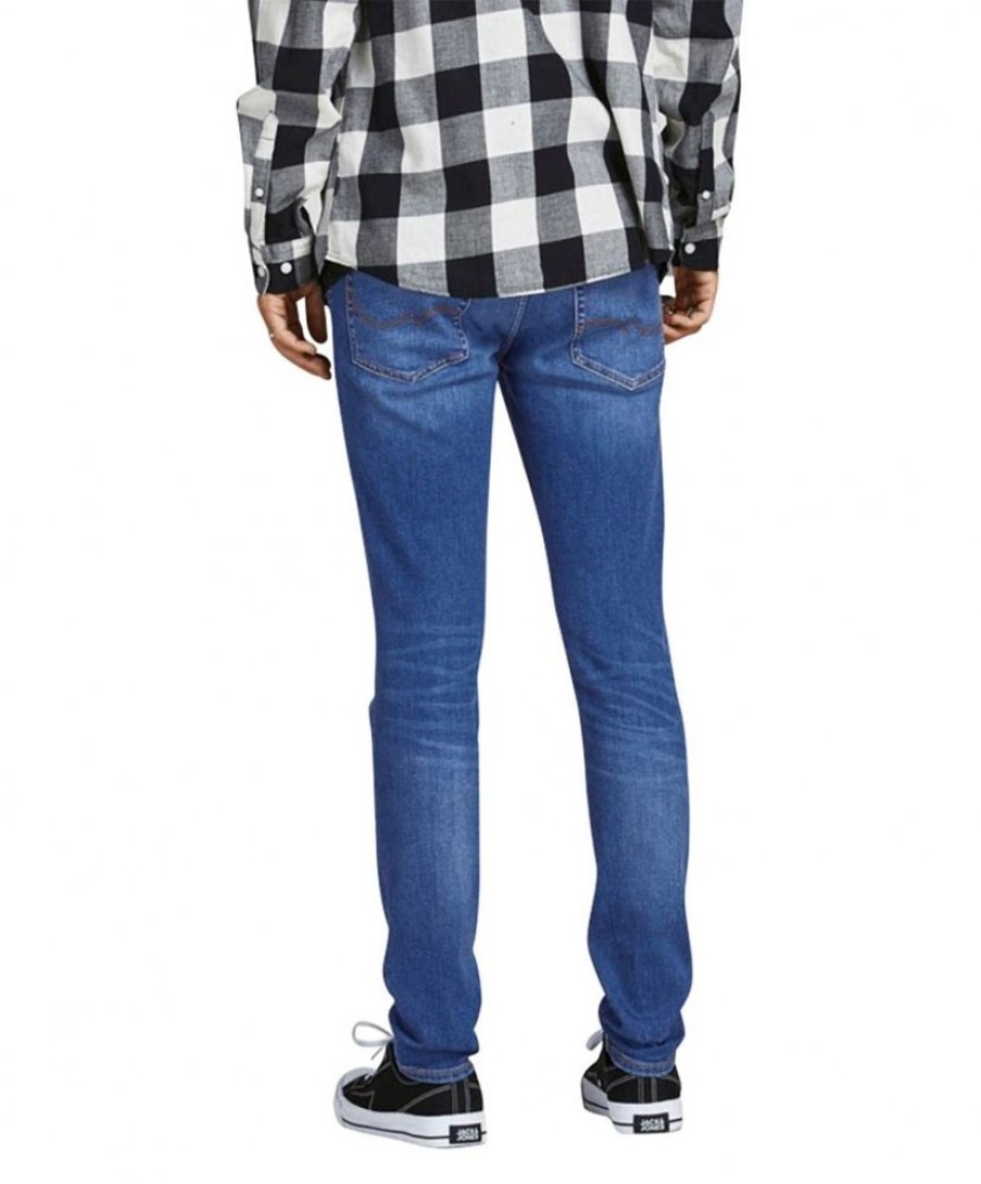 Herren Jack & Jones Skinny Fit | Jack & Jones Jeans Skinny Fit Liam In Mittelblauem Used