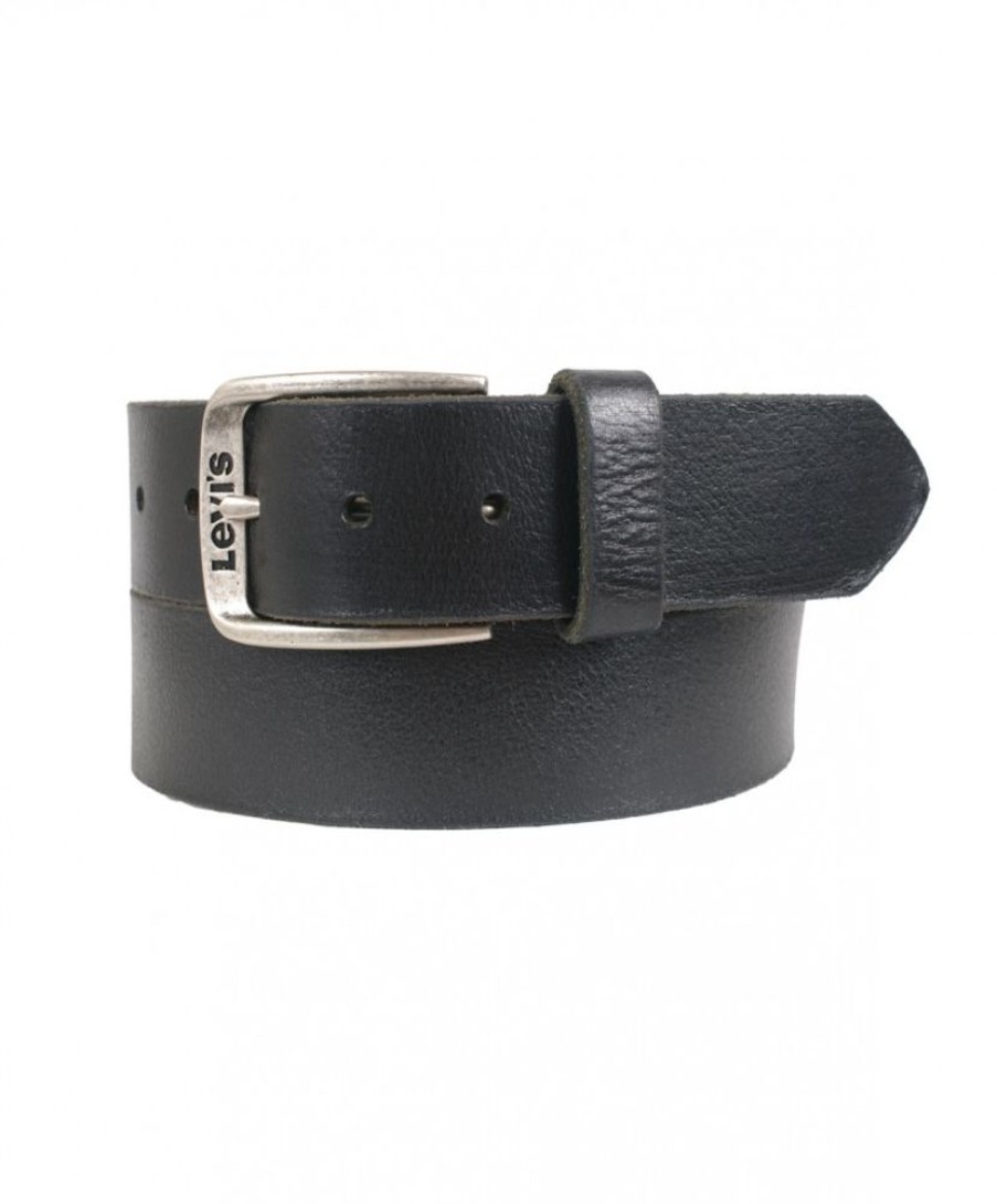 Herren Levis Gurtel | Levi'S Herrengurtel Classic Top Logo Buckle In Schwarz Gunstig Kaufen