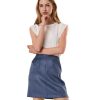 Damen Vero Moda Shirts | Vero Moda Top Hollyn Mit Flugelarmeln In Weis