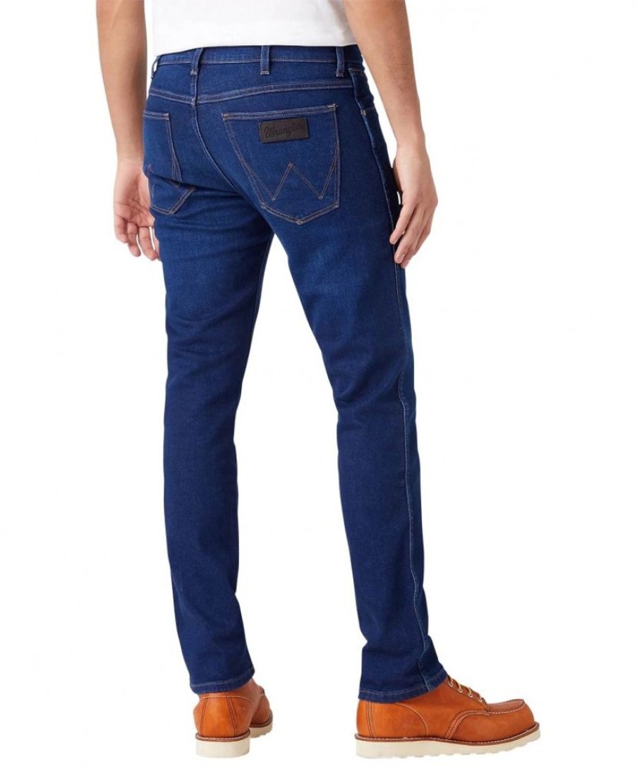 Herren Wrangler Tapered | Wrangler Jeans Taper Fit Larston In Klassisch Indigo