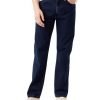 Herren Wrangler Straight Leg | Wrangler Frontier Jeans Straight Fit In Blue Black