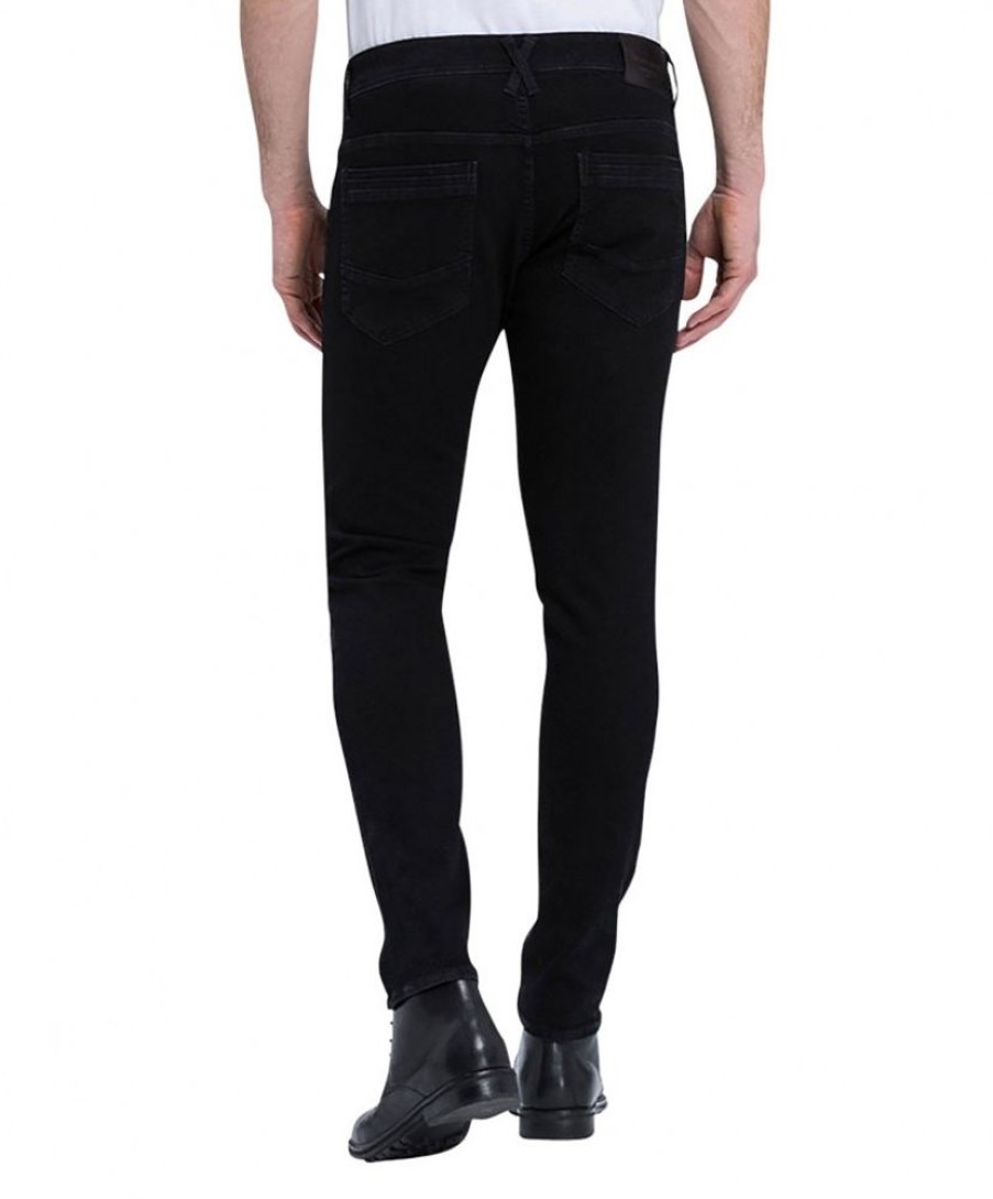 Herren Cross Tapered | Cross Jeans Tapered Fit Jimi In Schwarzer Optik