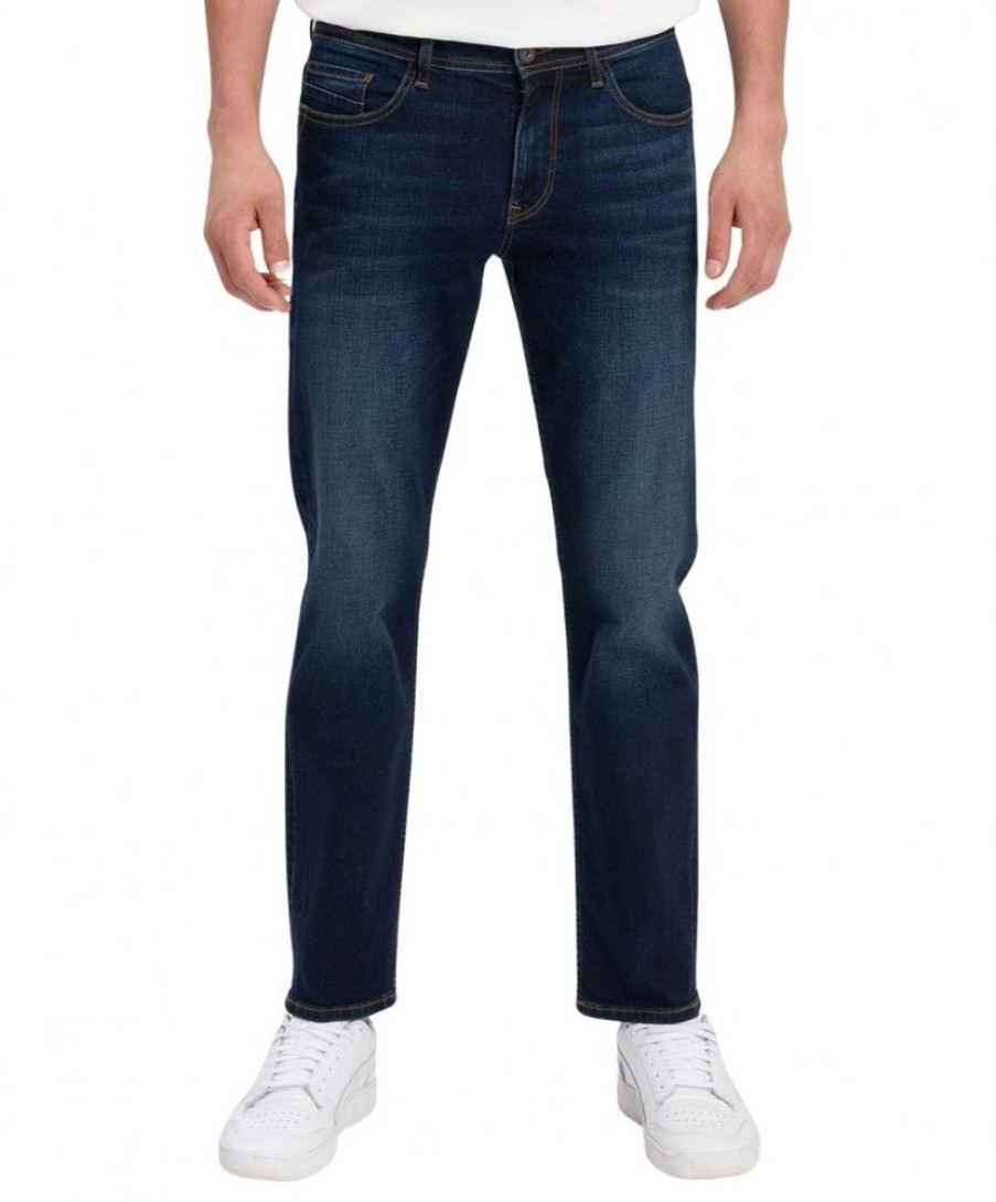 Herren Cross Tapered | Cross Jeans Antonio Im Relaxed Fit In Marineblau