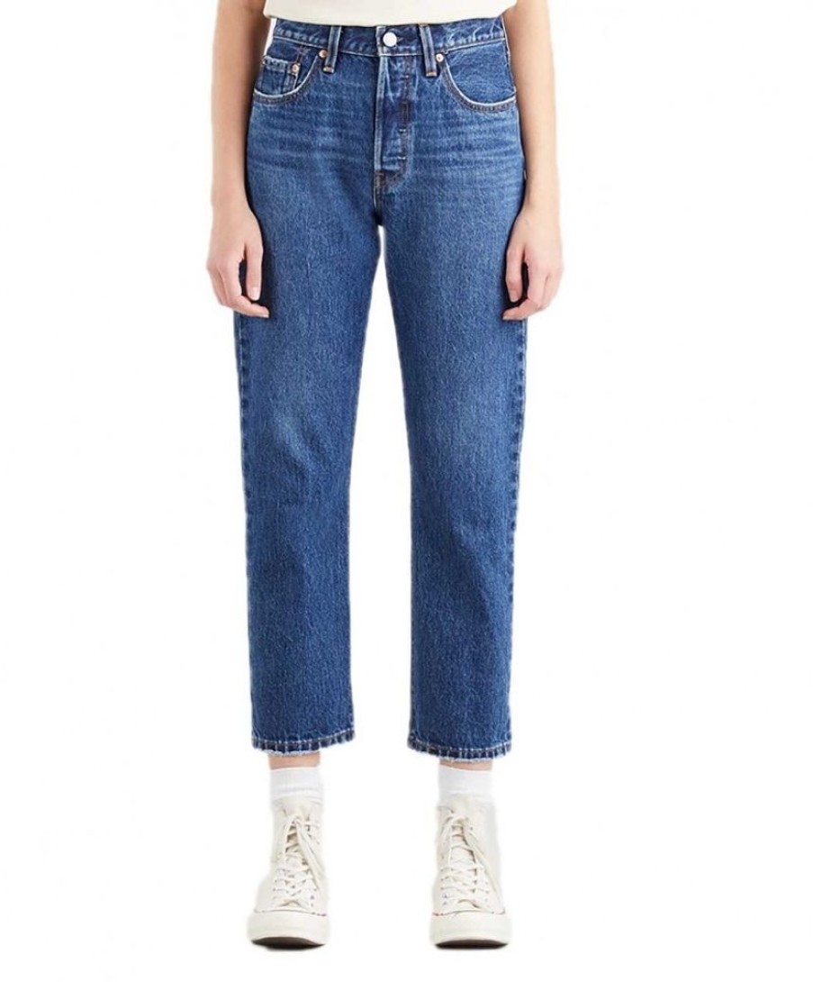 Damen Levis Regular | Levi'S Jeans ⅞ Crop 501 In Mittelblauer Orinda Troy Horse