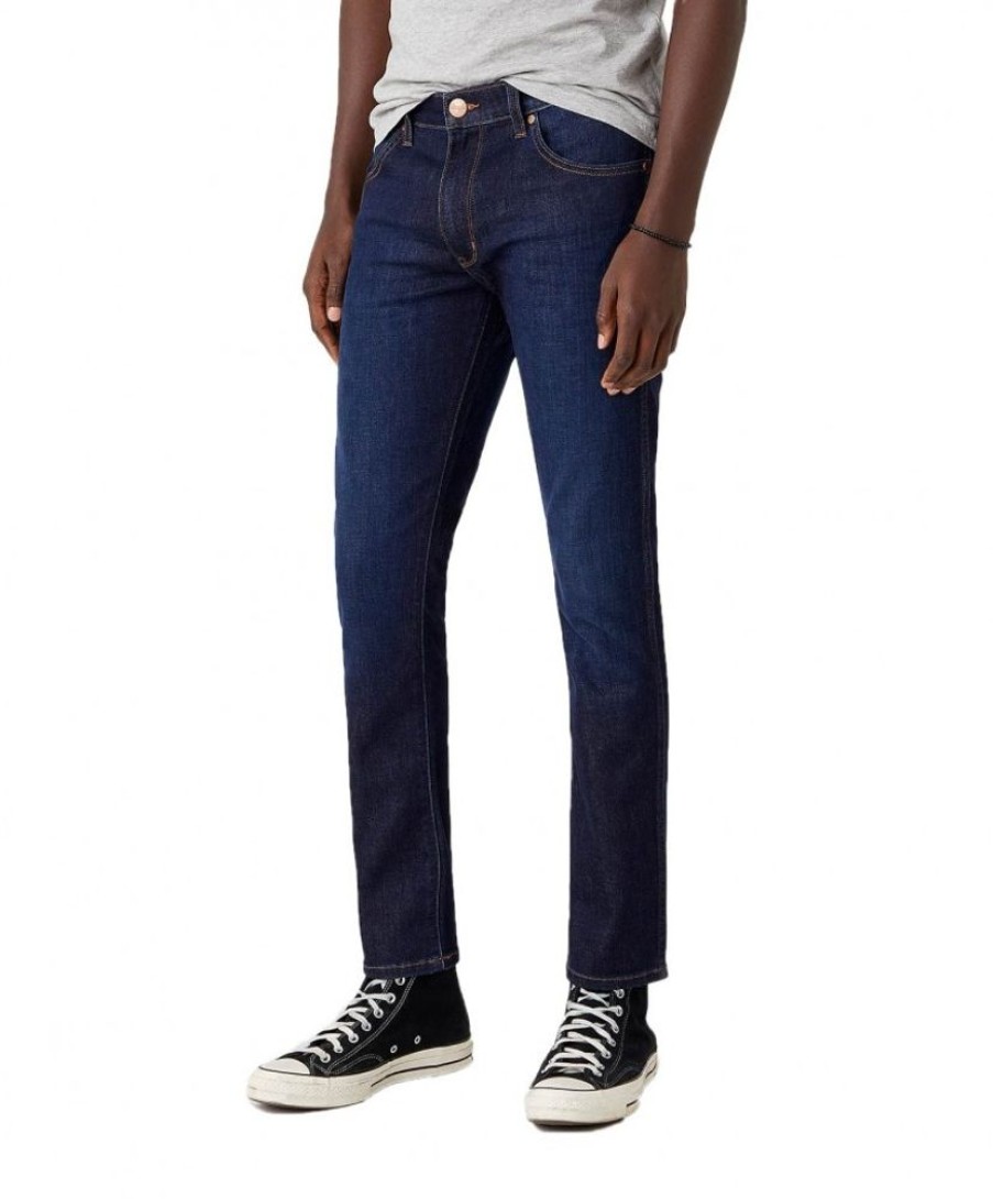 Herren Wrangler Regular Fit | Wrangler Jeans-Slim Texas Slim In Blauem Lucky Star