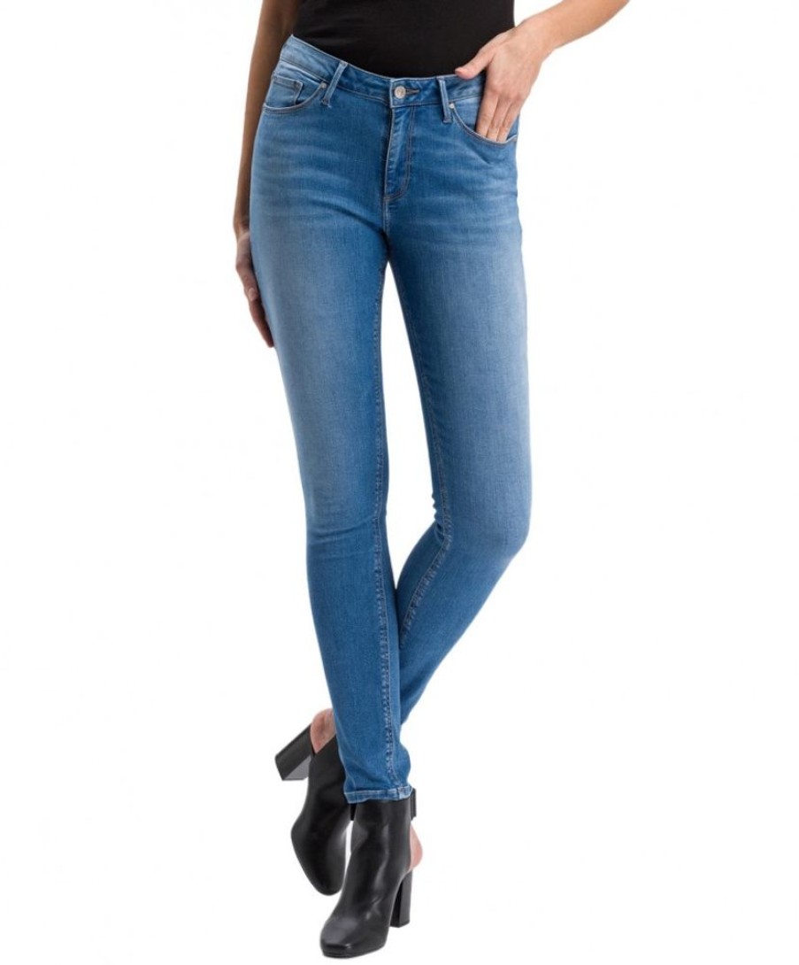 Damen Cross Skinny | Cross Damen Jeans Skinny Fit Alan In Light Blue