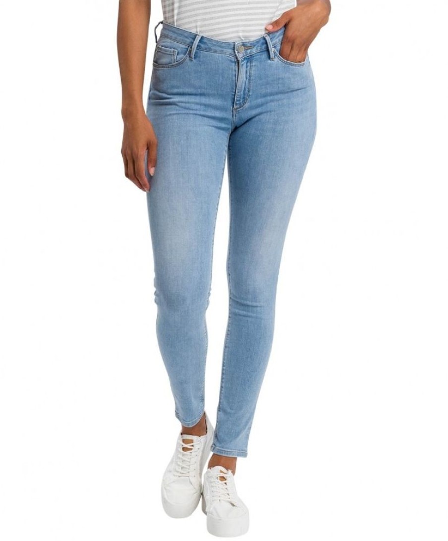 Damen Cross Skinny | Cross Jeans Skinny Fit Alan Mit High Waist In Hellblau