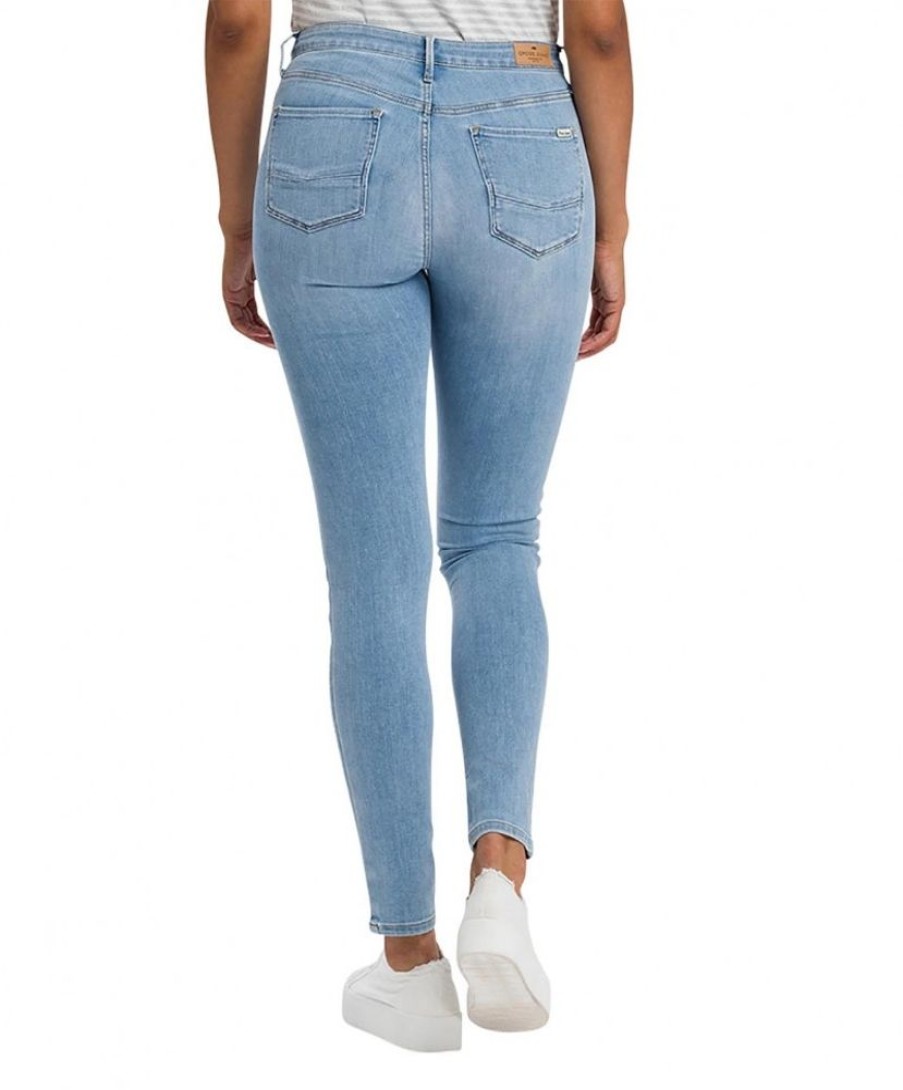 Damen Cross Skinny | Cross Jeans Skinny Fit Alan Mit High Waist In Hellblau