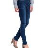 Damen Cross Slim Fit | Cross Anya - Hoch Sitzende, Slim-Fit-Jeans In Dunkelblau