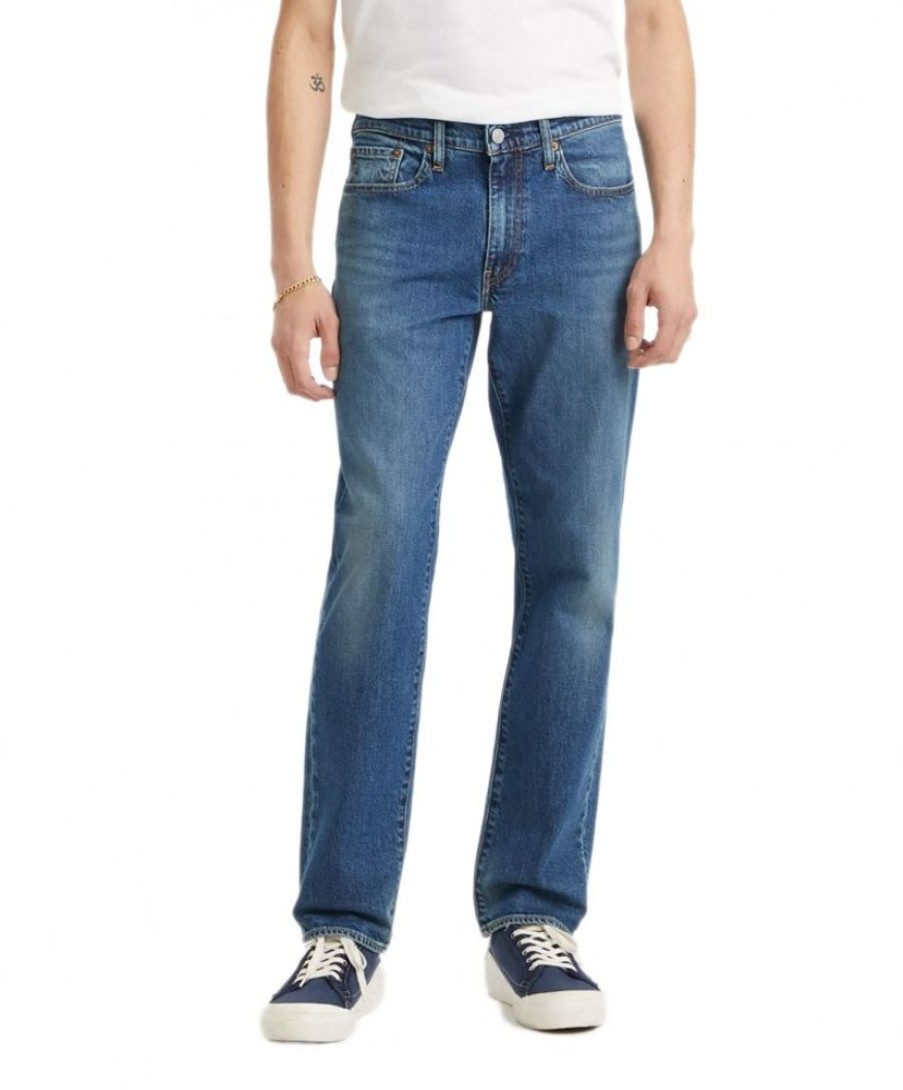 Herren Levis Straight Leg | Levis Jeans Straight Fit 514 In Blauer Indigo Stonewash