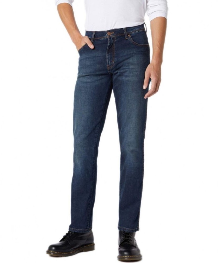 Herren Wrangler Regular Fit | Wrangler Texas Stretch Jeans In Vintage Tint