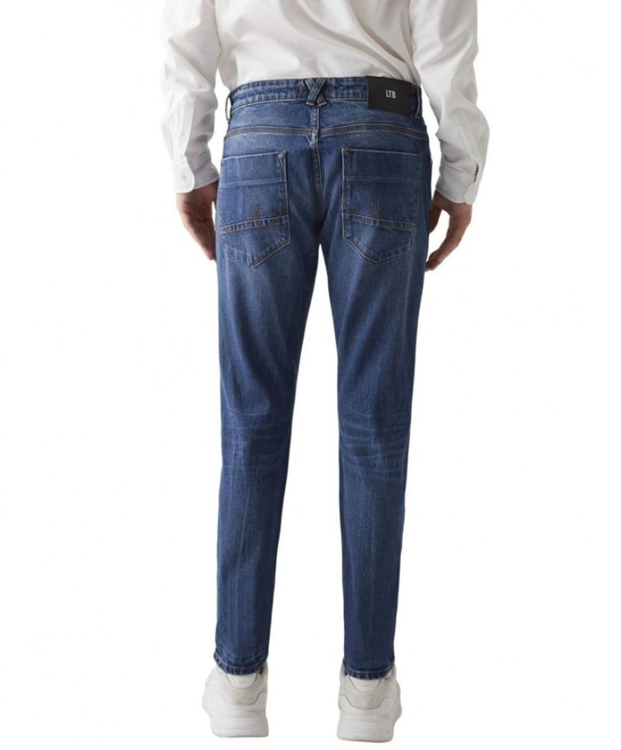 Herren LTB Slim Fit | Ltb Joshua Jeans Slim-Fit In Blauer Used Waschung